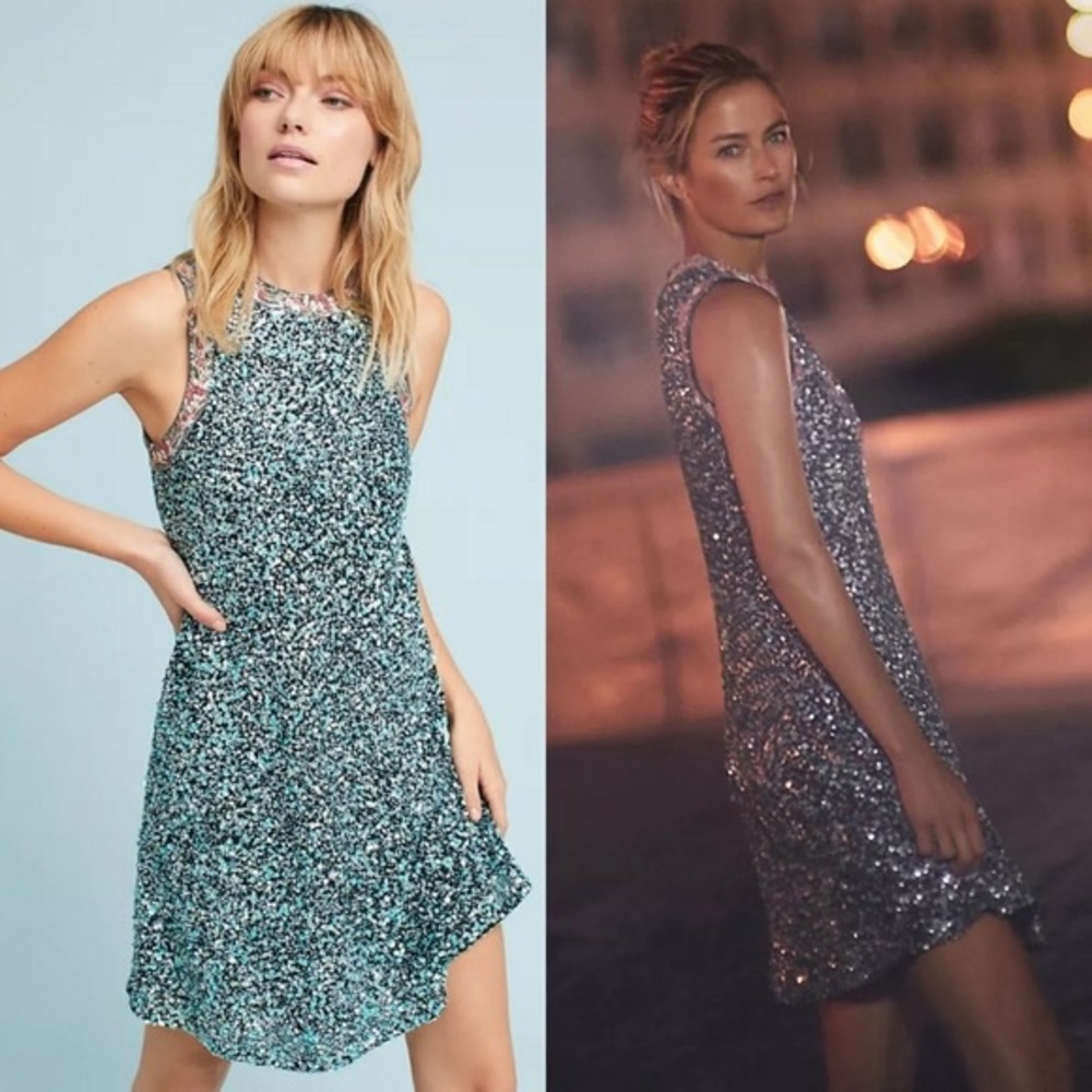 ✨Stunning Anthropologie Astronomy Swing Party Dress